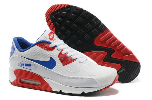 Wmns Nike Air Max 90 Prem Tape Sn Men Blue And Red Running Shoes Inexpensive